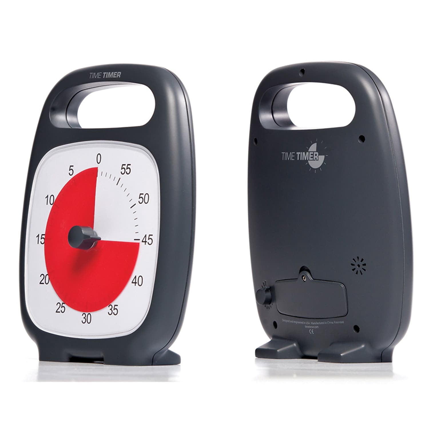 Time Timer Plus with On-the-Go Carry Handle, Charcoal - Walmart.com