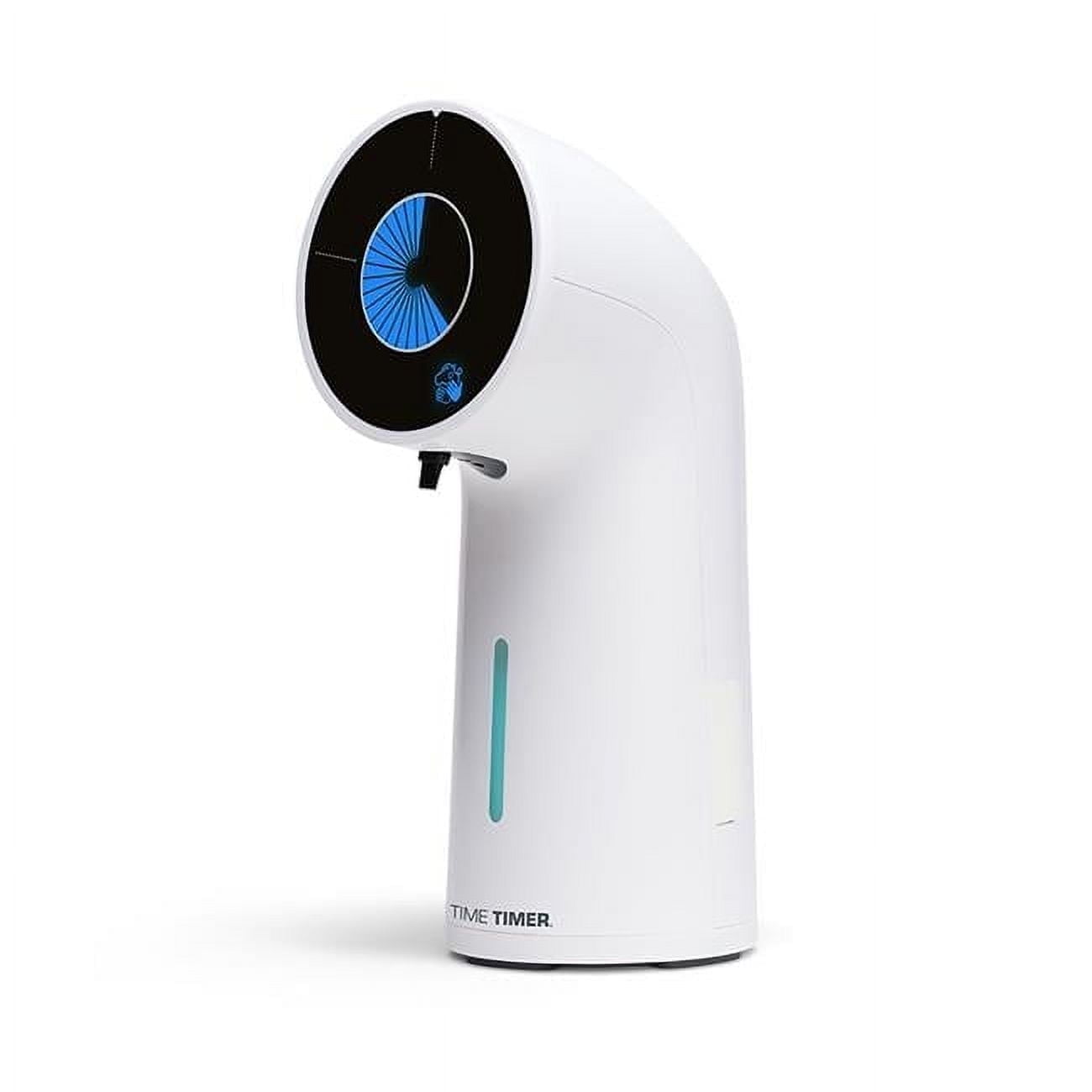 White Automatic Touchless Handwashing Timer with Blue LCD Disk