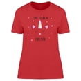 thumbnail image 1 of Time To Be A Unicorn Cool Horn T-Shirt Women -Image by Shutterstock, Female Small, 1 of 2