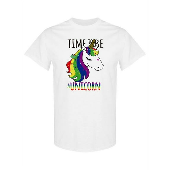 Time To Be A Unicorn T-Shirt Women -SPIdeals Designs, Female 5X-Large