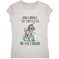 thumbnail image 1 of Time To Be A Unicorn Youth Girls T Shirt Birthday Cake YXL, 1 of 2