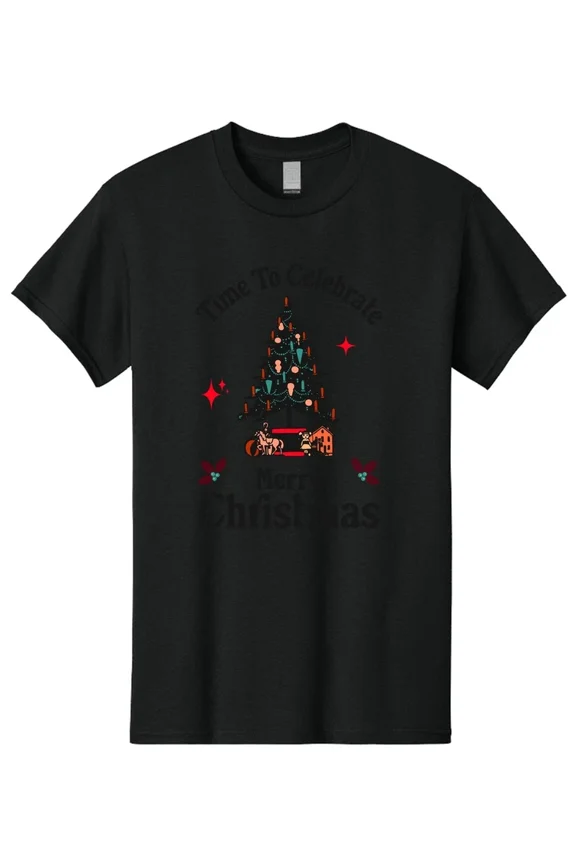 Time To Celebrate The Winter Holiday Season's Greetings Festive Apparel Unisex T-Shirt, up to Size 5XL