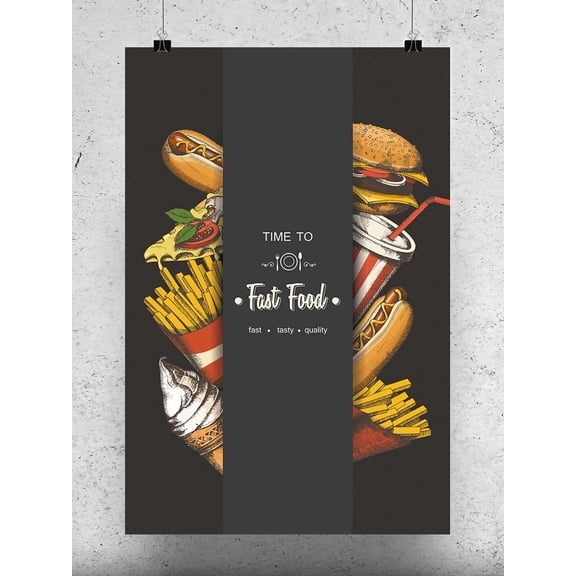 Time To Fast Food Combo Poster -Image by Shutterstock