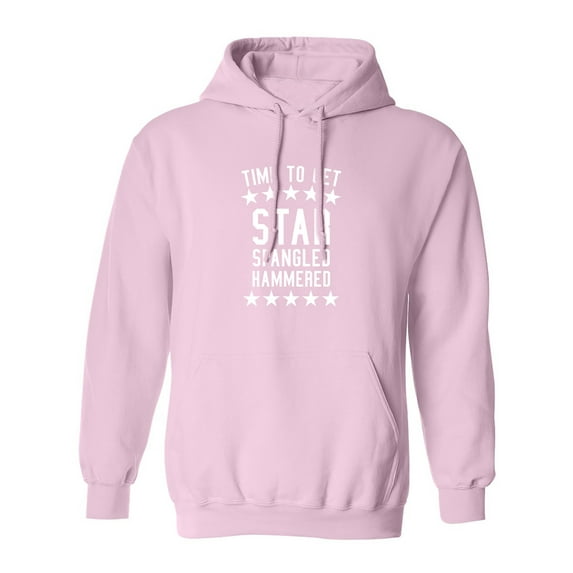 Time To Get Star Spangled Adult Hooded Sweatshirt