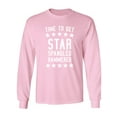 thumbnail image 1 of Time To Get Star Spangled Adult Long Sleeve T-shirt, 1 of 3
