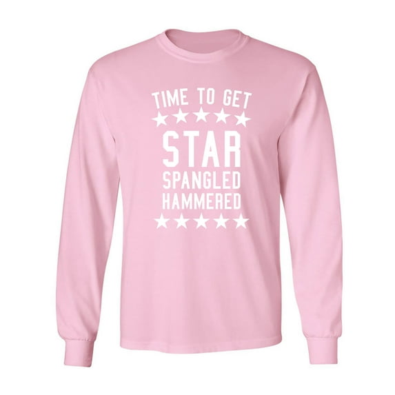 Time To Get Star Spangled Adult Long Sleeve T-shirt