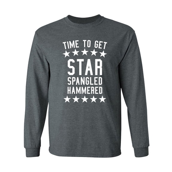Time To Get Star Spangled Adult Long Sleeve T-shirt