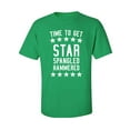 thumbnail image 1 of Time To Get Star Spangled Adult Short Sleeve T-shirt, 1 of 4