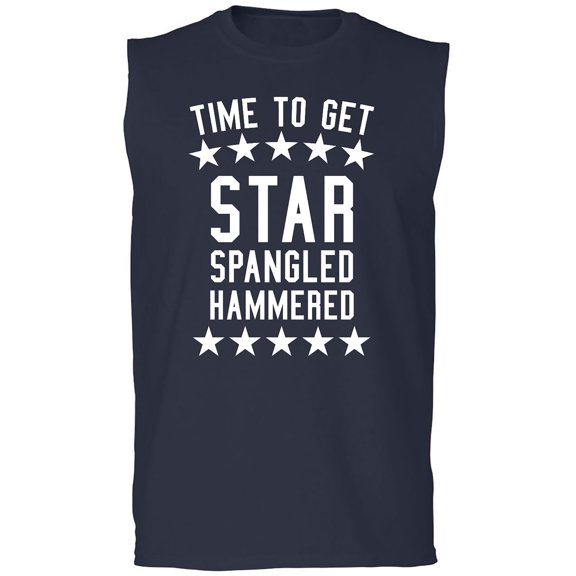 Time To Get Star Spangled Adult Sleeveless Tee