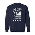 thumbnail image 1 of Time To Get Star Spangled Crewneck Sweatshirt, 1 of 3