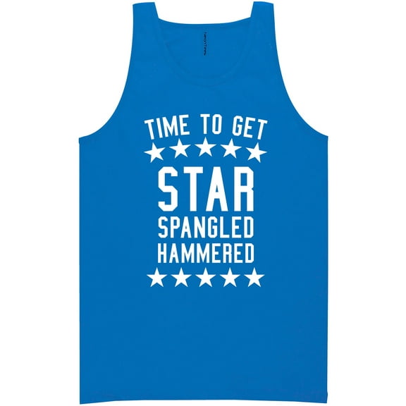 Time To Get Star Spangled Neon Tank Top