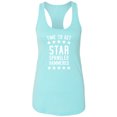 thumbnail image 1 of Time To Get Star Spangled Racerback Tank, 1 of 3