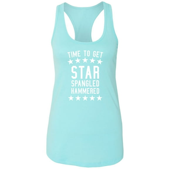 Time To Get Star Spangled Racerback Tank
