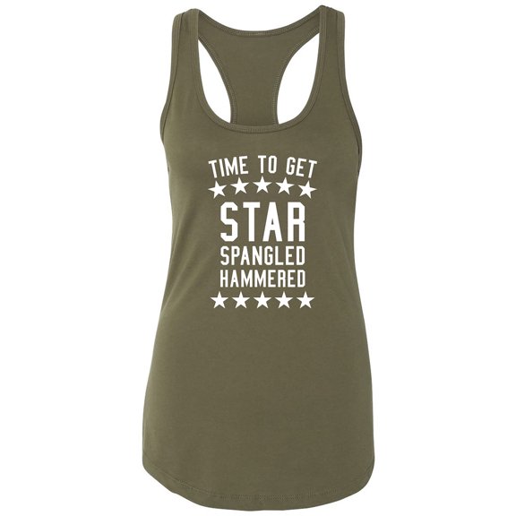 Time To Get Star Spangled Racerback Tank