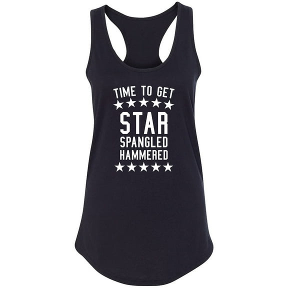 Time To Get Star Spangled Racerback Tank