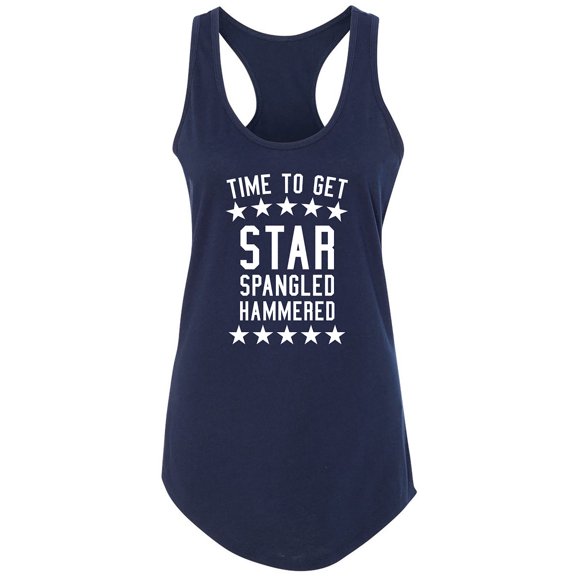 Time To Get Star Spangled Racerback Tank
