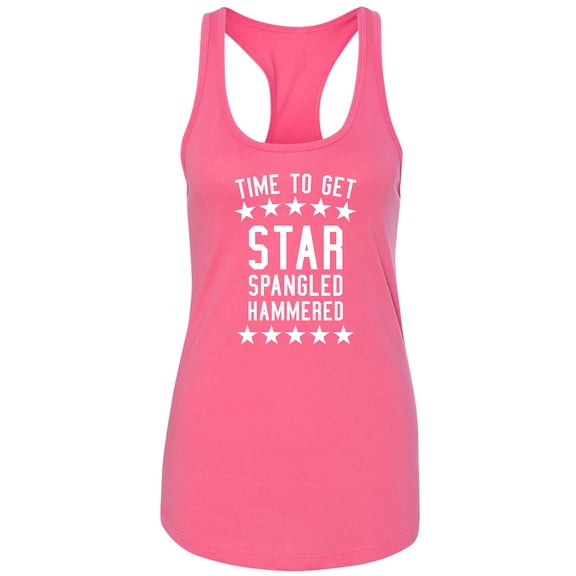 Time To Get Star Spangled Racerback Tank