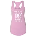 thumbnail image 1 of Time To Get Star Spangled Racerback Tank, 1 of 3