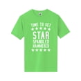 thumbnail image 1 of Time To Get Star Spangled Short Sleeve Neon T-Shirt, 1 of 1