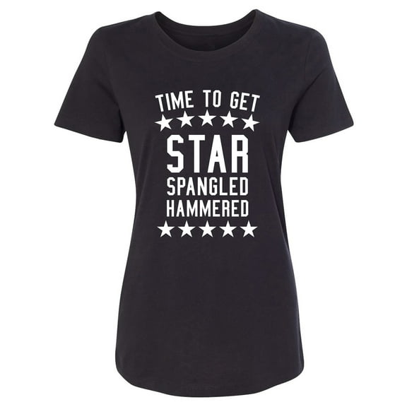 Time To Get Star Spangled Womens crewneck tee