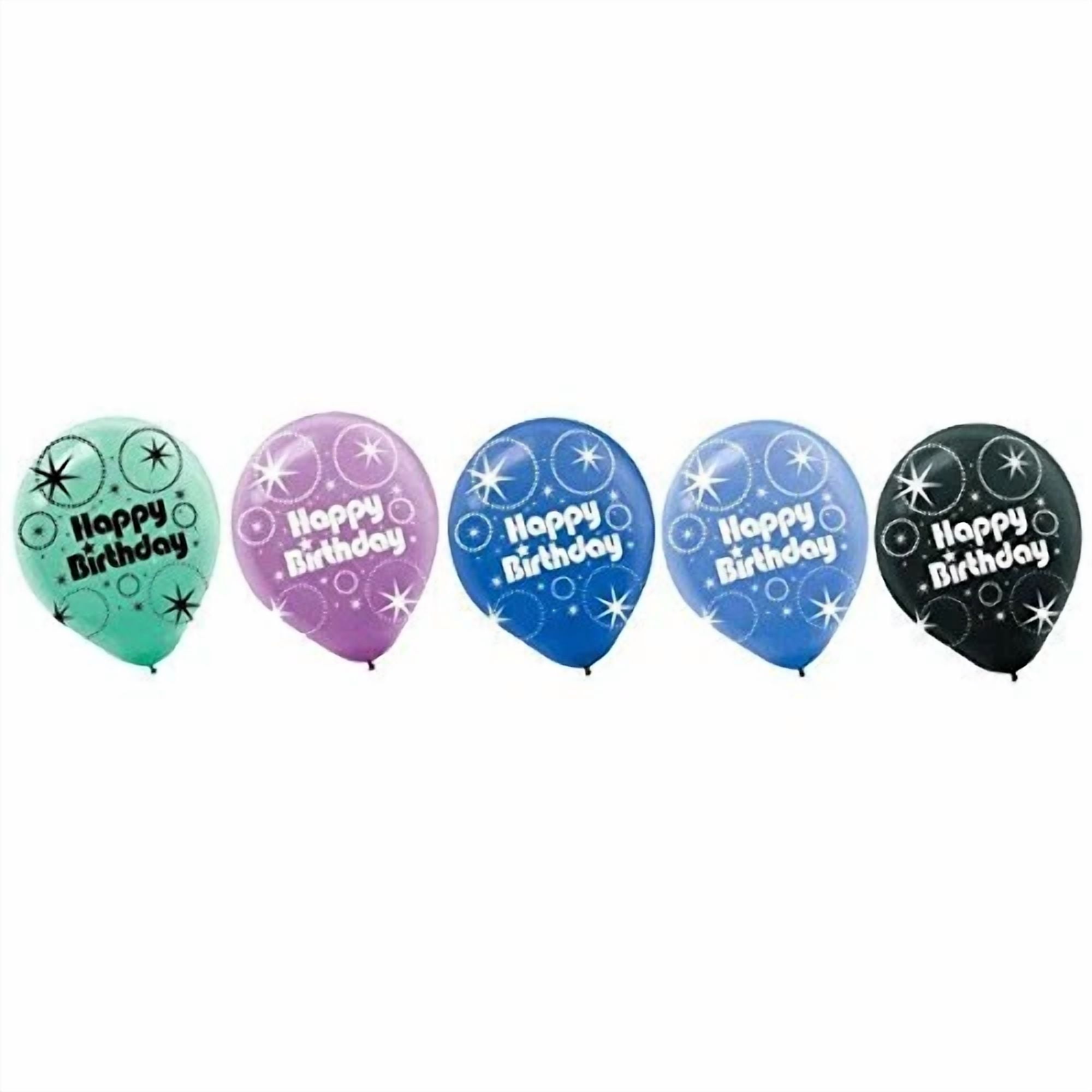 Time To Party Black New Year 21St Birthday Party Decoration Latex Balloons