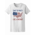 thumbnail image 1 of "Time To Party Like A Patriot" T-Shirt Men -Image by Shutterstock, Male 3X-Large, 1 of 2