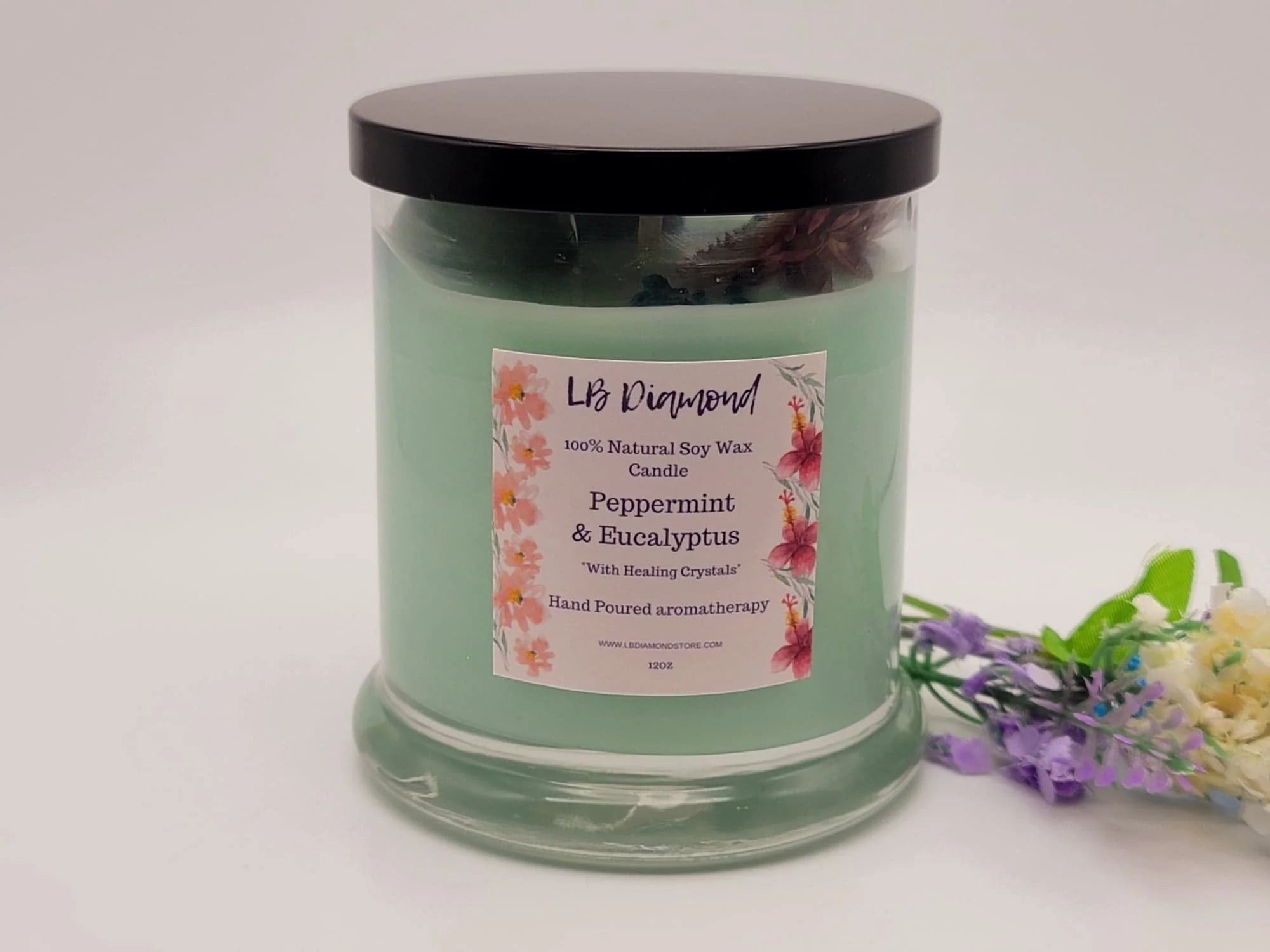 Time To Relax - Peppermint Eucalyptus Soy Wax Candle