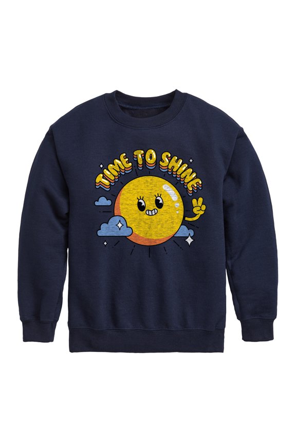 Time To Shine - Kids Crew Fleece