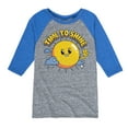 thumbnail image 1 of Time To Shine   - Kids Raglan, 1 of 4