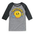 thumbnail image 1 of Time To Shine   - Kids Raglan, 1 of 5