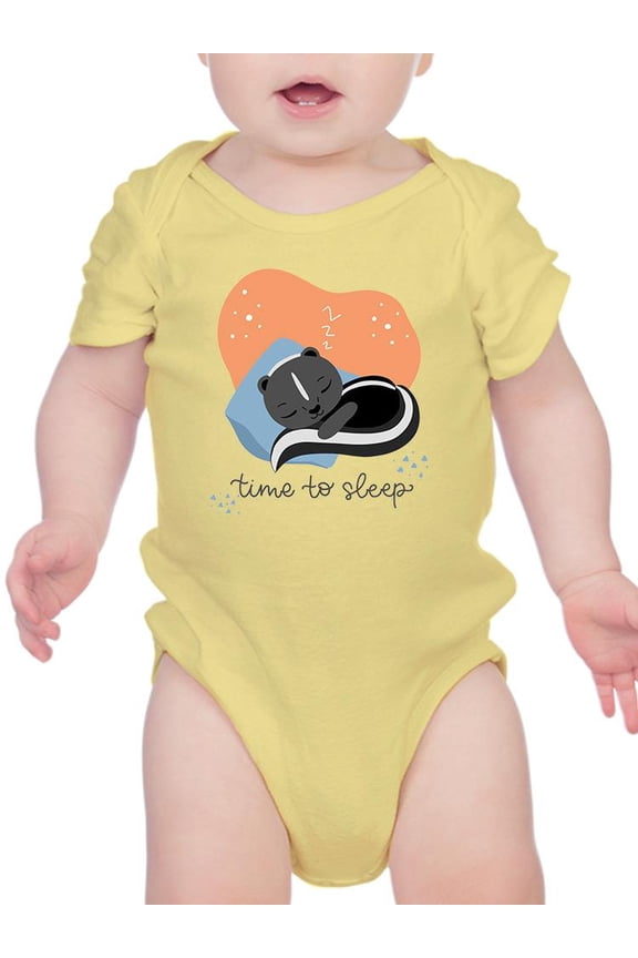 Time To Sleep Skunk Bodysuit Infant -Image by Shutterstock, Newborn