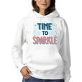 thumbnail image 1 of Time To Sparkle Fireworks Hoodie Women -Image by Shutterstock, Female Small, 1 of 4