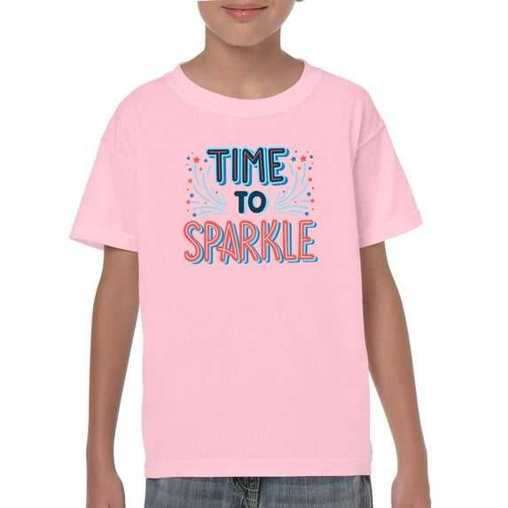 Time To Sparkle Fireworks T-Shirt Juniors -Image by Shutterstock, Medium