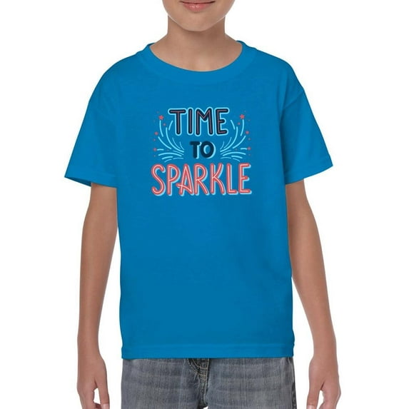 Time To Sparkle Fireworks T-Shirt Juniors -Image by Shutterstock, Medium