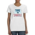 thumbnail image 1 of Time To Sparkle Fireworks T-Shirt Women -Image by Shutterstock, Female Small, 1 of 4