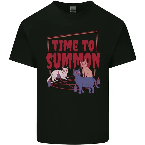 Time To Summon Cats Lets Summon Demons Mens Womens T-Shirt