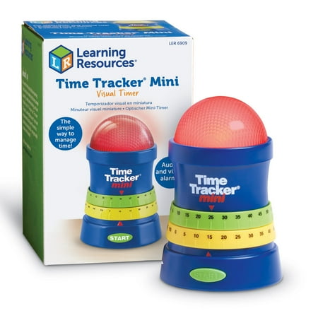 Learning Resources Time Tracker Mini Visual Timer - Audio and visual Alarms