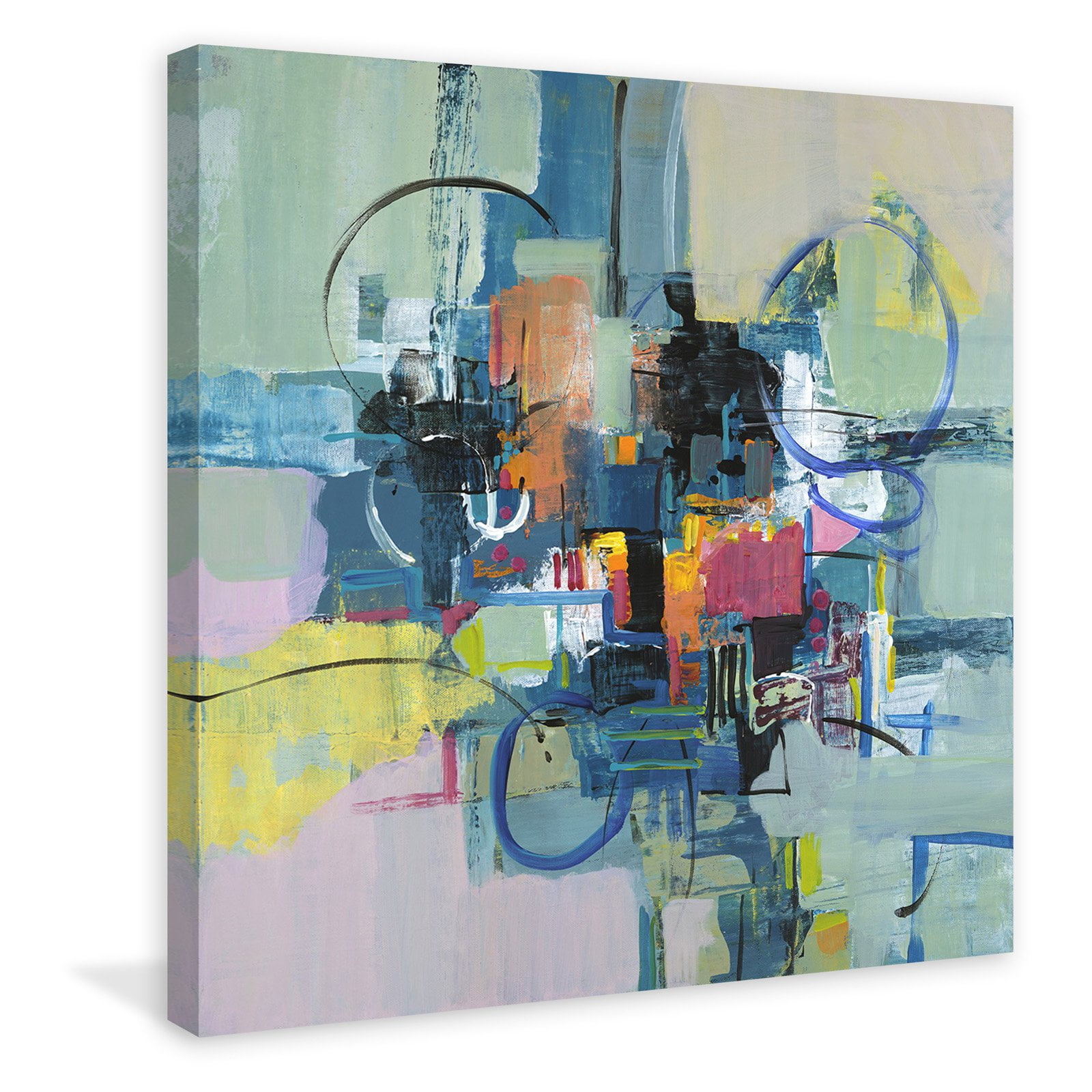 "Time Travel I" Painting Print on Wrapped Canvas