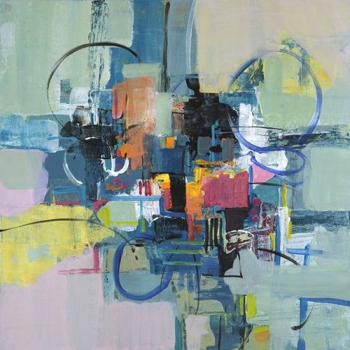 "Time Travel I" Painting Print on Wrapped Canvas