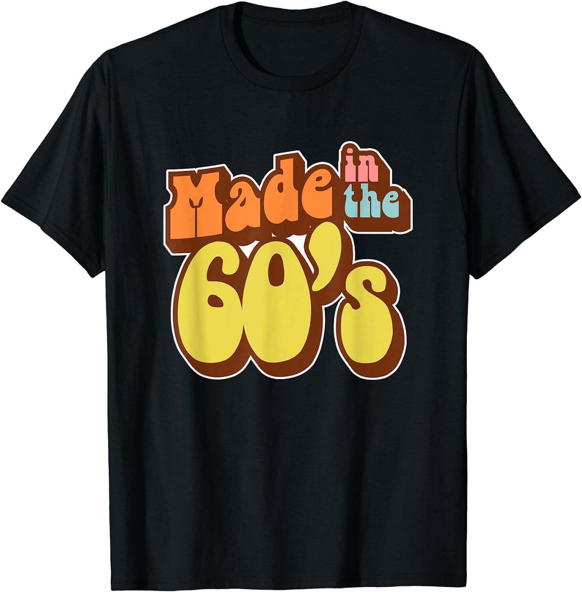Time Travel with our Classic 60s Black T-Shirt - An Essential Vintage ...