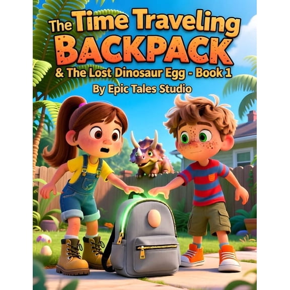 The Time-Traveling Backpack The Time Traveling Backpack & The Lost Dinosaur Egg - Book 1: A Time-Jumping Adventure with Mia, Max & a Baby Triceratop, Book 1, (Paperback)