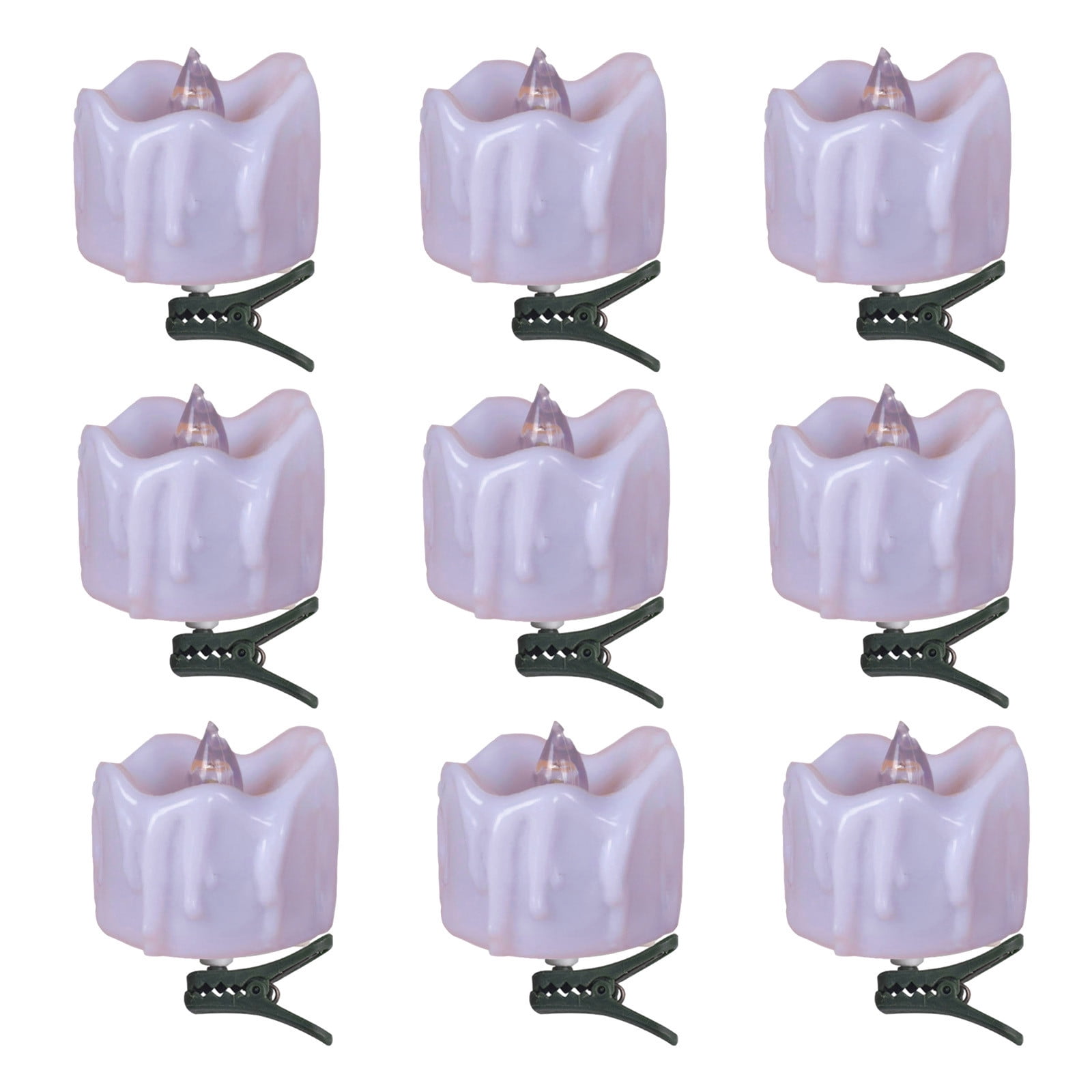 Time and Tru 9Pcs Candle Light LED Candle Decorations LED Decor LED