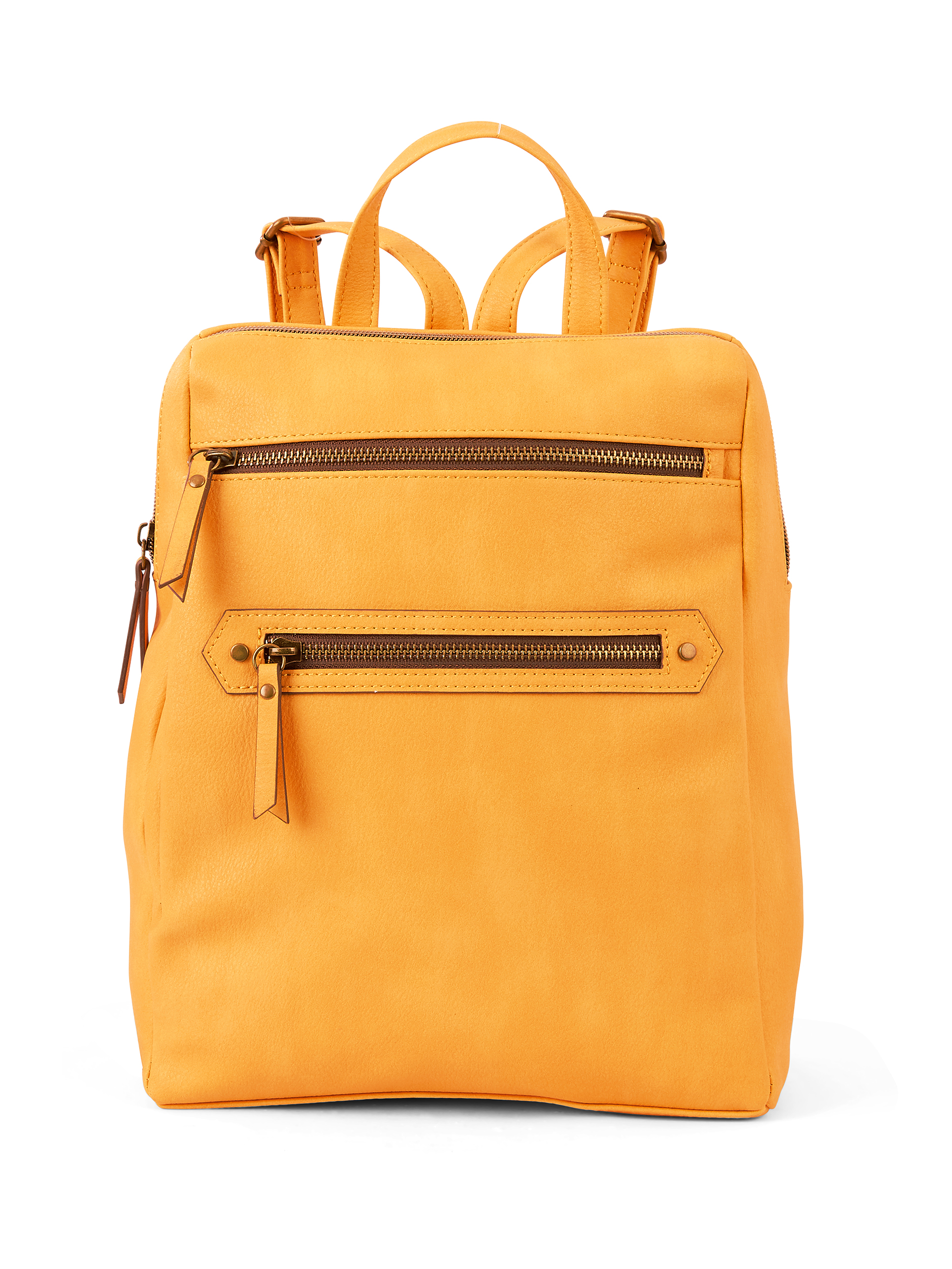 Time & Tru Cucamonga Backpack, Mustard - image 1 of 4