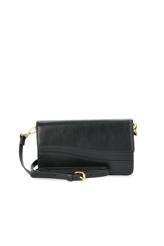Women's Eden Flap Wallet, Black