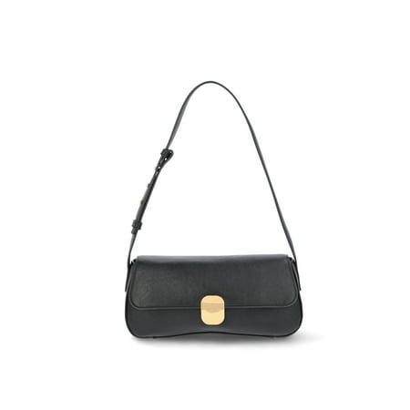 Time & Tru Goldie Shoulder Bag, Black