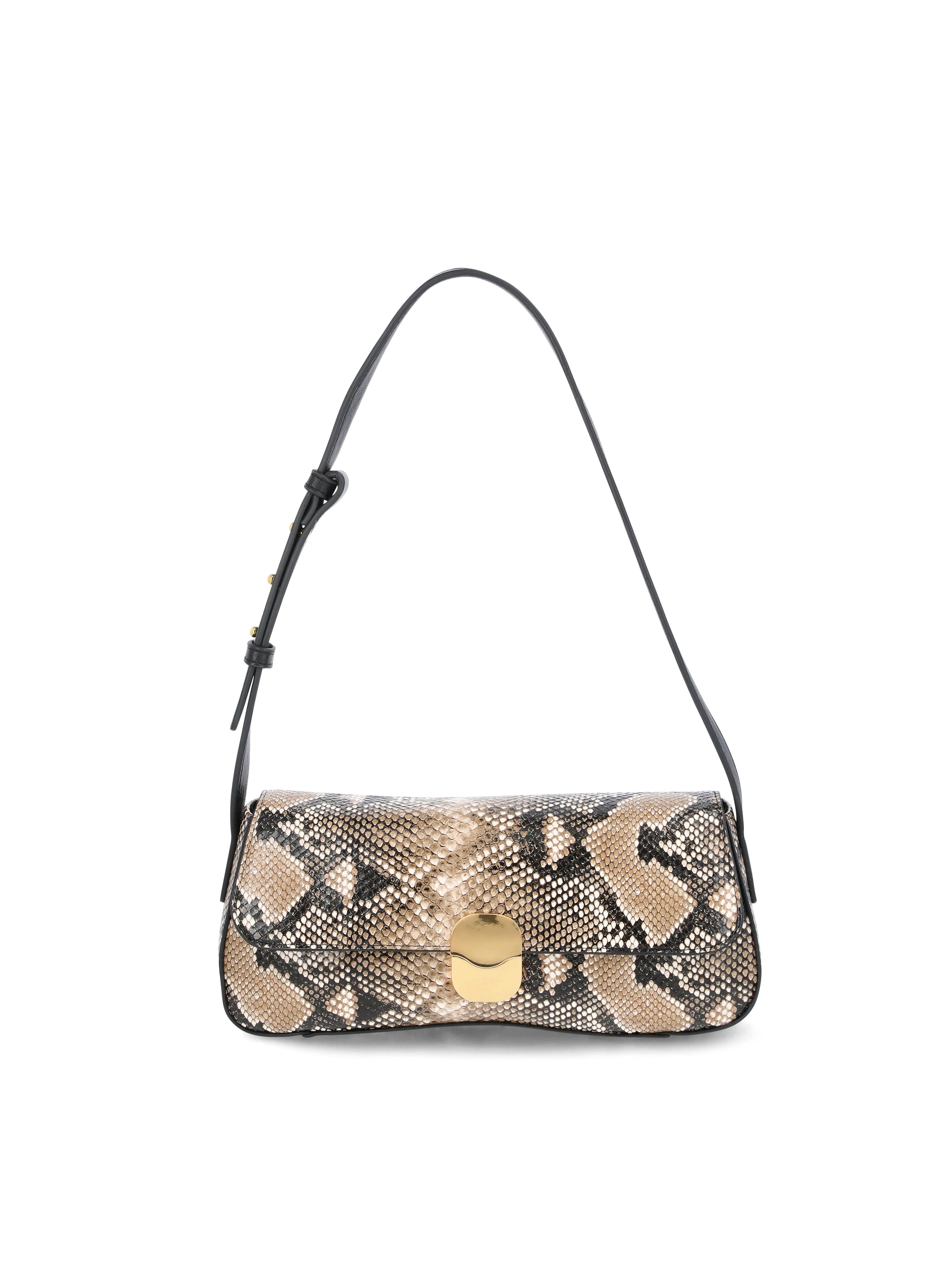 Time & Tru Goldie Shoulder Bag, Snake
