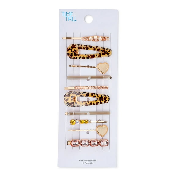 Time & Tru Hair Clips, Two 10-Piece Packs