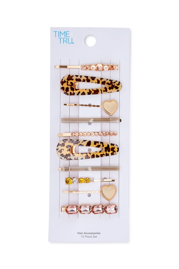Time & Tru Hair Clips, Two 10-Piece Packs