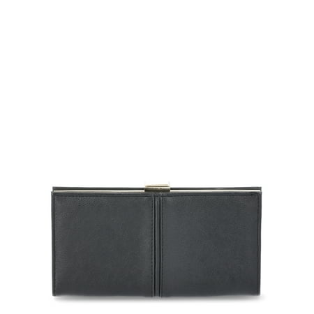 Time and Tru Women's Kinsley Wallet, Black