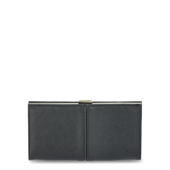 Time and Tru Women's Kinsley Wallet, Black